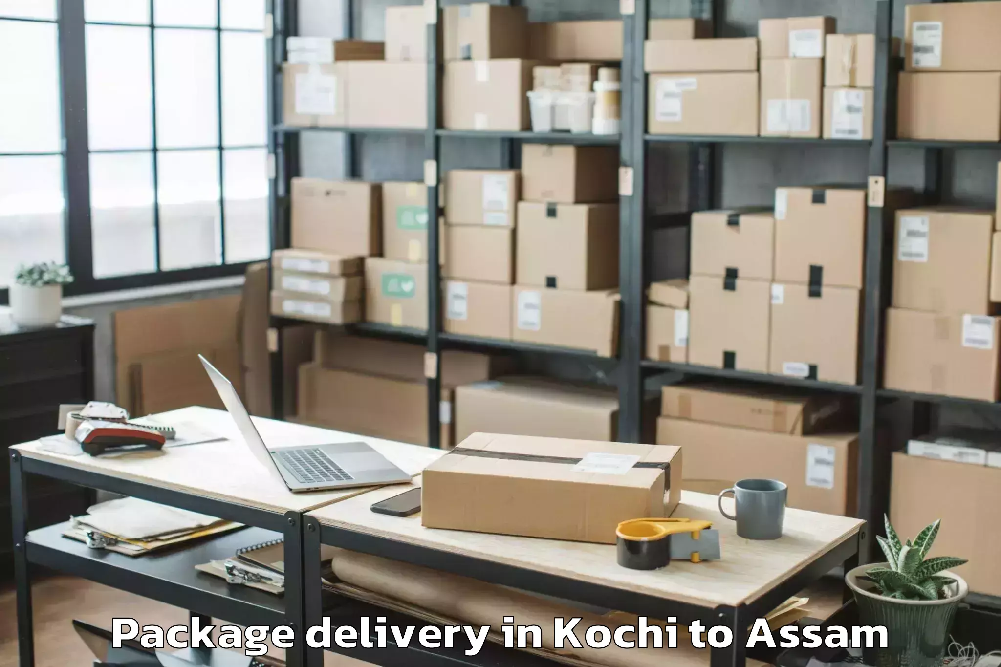 Expert Kochi to Kharupetia Package Delivery